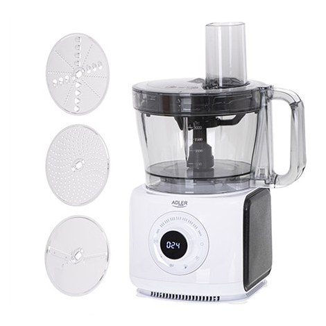 Adler | AD 4224 | LCD Food Processor 12in1 | Bowl capacity 3.5 L | 1000 W | Number of speeds 7 | Shaft material | White/Black | - 6